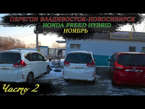 Видео: Honda Freed Hybrid/Перегон Владивосток-Новосибирск/Разбили стекло на Freed/Часть 2