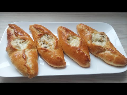 Видео: Расстегаи с курицей и грибами. Лодочки с грибами и курицей. Дрожжевое тесто