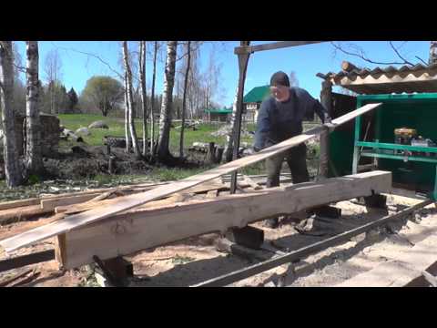 Видео: Пилорама дисковая бензиновая