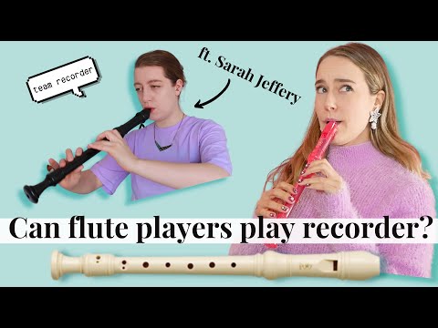 Видео: флейтист пытается играть на блокфлейте | Урок TEAM RECORDER от Сары Джеффери!