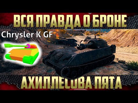 Видео: Хрупкое место Chrysler K - Куда пробивать и как танковать?!