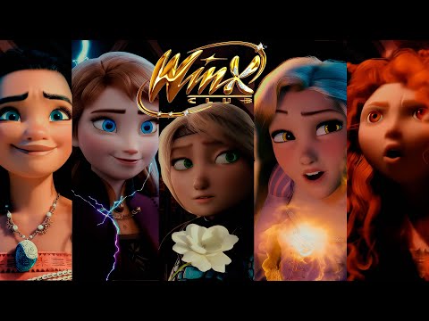 Видео: Судьба: Сага клуба Винкс /Эльза/Анна/Рапунцель/Райя/Астрид/Мерида(Crossover)