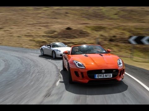 Видео: Jaguar F-type против Porsche 911 - autocar.ru