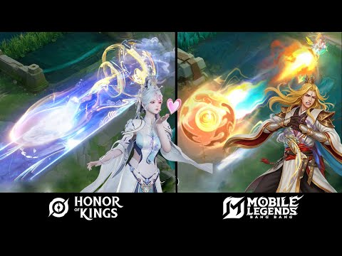 Видео: Ксавьер (MLBB) против Нувы (HOK): сравнение эффектов кожи