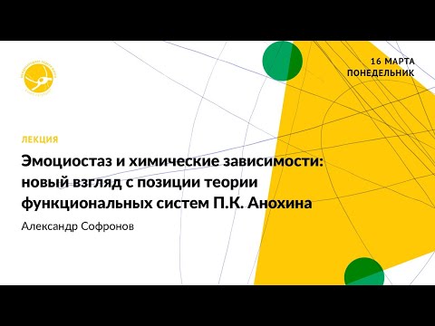 Видео: Эмоциостаз и химические зависимости (Александр Софронов)