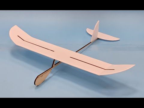Видео: Метательный планер с пенопластом размах 450мм