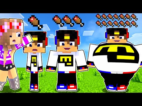 Видео: Майнкрафт но МЫ НЕ ПЕРЕСТАЁМ ТОЛСТЕТЬ в МАЙНКРАФТ ДЕВУШКА НУБ И ПРО ВИДИО ТРОЛЛИНГ MINECRAFT