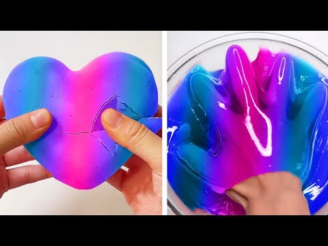Видео: Самое удовлетворяющее видео слизи ASMR | Релаксирующая странно удовлетворяющая слизь 2019 | 453