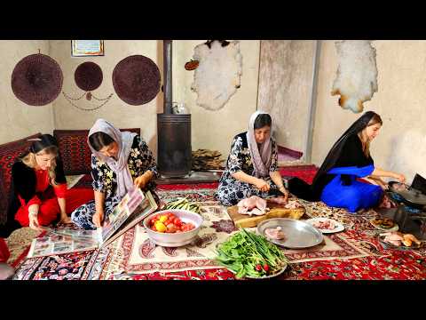Видео: Вкусный микс традиционных блюд, приготовленных в деревне! Жизнь в деревне в Иране