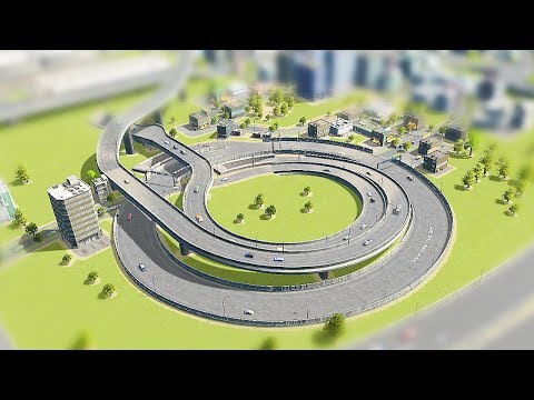 Видео: РАЗВЯЗКА И ГОРОД БЕЗ ПРОБОК В CITIES SKYLINES