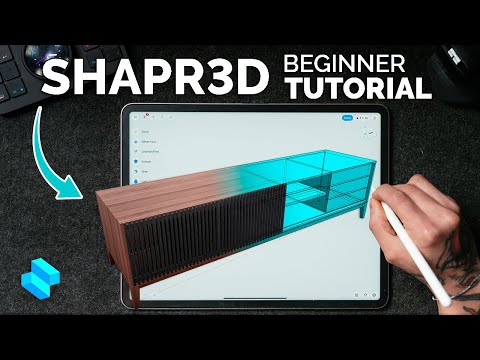 Видео: Проектирование мебели для начинающих в Shapr3D — CAD-моделирование для деревообработчиков
