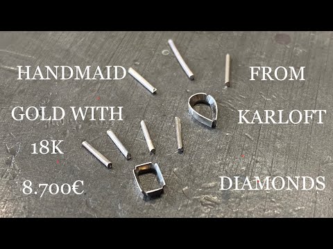 Видео: MAKING SNECKLACE IN 18K WHITE GOLDWITH DIAMENDS / сделать колье из белого золота с бриллиантами