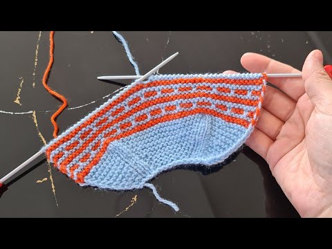 Видео: Абсолютно новая выкройка вязаных женских пинеток - модель носка 💙