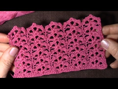 Видео: Узор ажурными дорожками