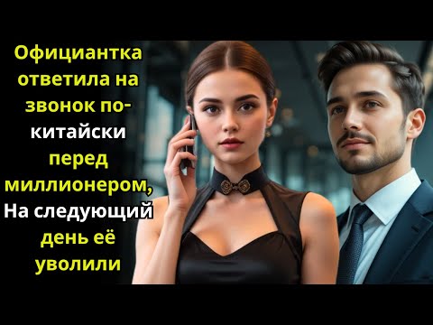 Видео: Официантка заговорила по-китайски по телефону — реакция миллионера оказалась неожиданной..!