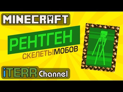 Видео: Minecraft. Новый Item Рентгеновский Аппарат. Скелеты Мобов. #1