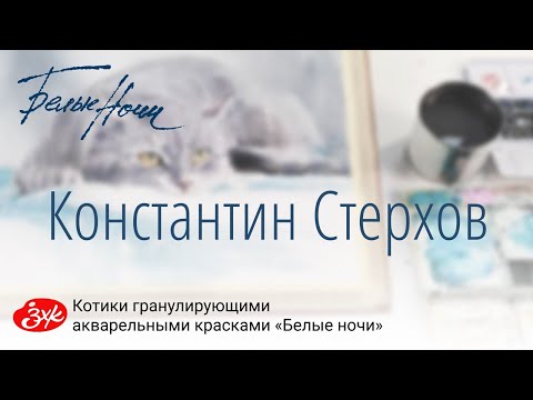 Видео: Константин Стерхов. Мастер - класс гранулирующими акварельными красками «Белые ночи».