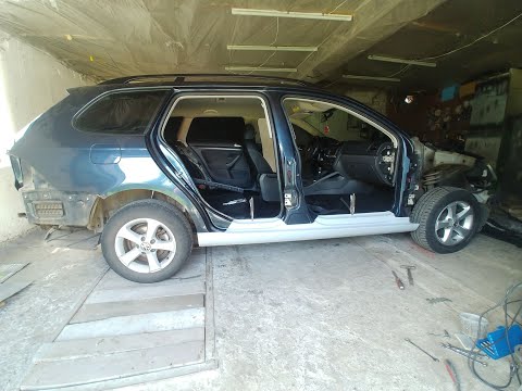 Видео: Volkswagen Golf V threshold replacement.  Замена порога Фольксваген Гольф 5. Устранение коррозии.