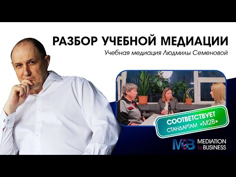 Видео: Учебная медиация по стандартам М2В, медиатор Людмила Семенова. Разбор от Евгения Киселева.