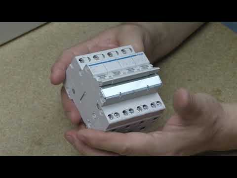 Видео: Трёхпозиционный рубильник Hager SFT440