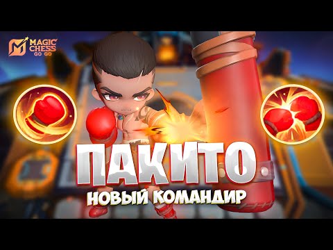 Видео: ОБЗОР НОВОГО КОМАНДИРА - ПАКИТО!!! В MAGIC CHESS: GO GO