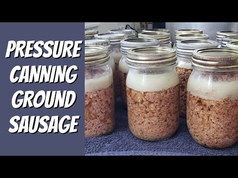 Видео: Колбасный фарш, консервированный под давлением — мясо длительного хранения!