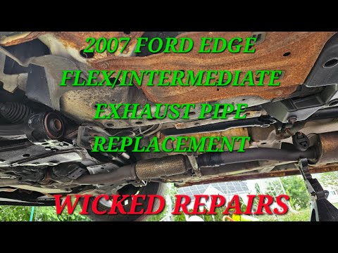 Видео: Замена гибкой/промежуточной выхлопной трубы Ford Edge Exhaust Flex 2007 года