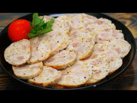 Видео: Зачем покупать вредную колбасу в магазине? Вкусные Куриные Колбаски | Кулинарим с Таней