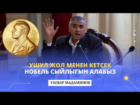 Видео: Ушул жол менен кетсек Нобель сыйлыгын алабыз | Гапыр Мадаминов