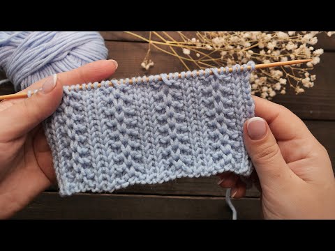 Видео: Невероятный узор спицами 🌼 New knitting pattern