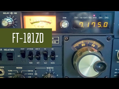 Видео: Yaesu FT-101ZD КВ-Трансивер 70-80 годов.