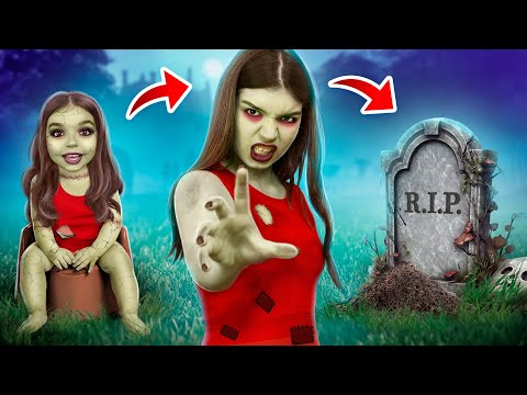 Видео: Від Народження До Смерті Зомбі! Зомбі Дівчинка в Реальній Родині