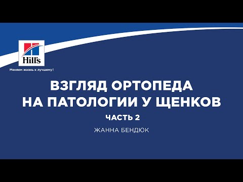 Видео: Вебинар на тему: «Взгляд ортопеда на патологии у щенков. Часть 2». Лектор – Жанна Бендюк.