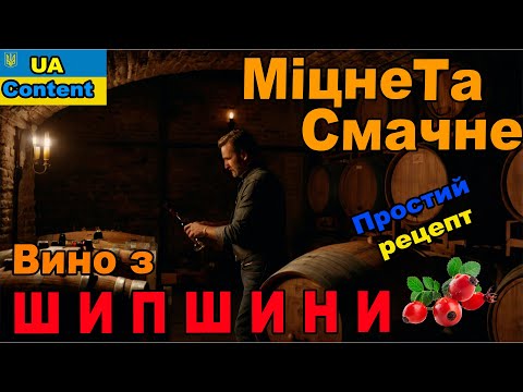 Видео: Смачне вино з шипшини. Простий рецепт від Follow your dream.