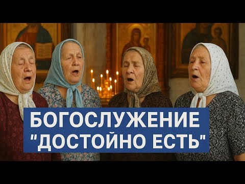 Видео: Бабушки из села Поповка поют на богослужении «Достойно есть»