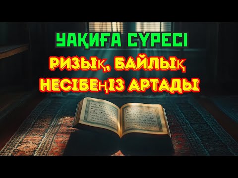 Видео: 10 МИНУТ КЕЙІН СІЗ ҚҰРМАЙ АҚША АЛАСЫЗ, АЛУДЫ СҰРАҢЫЗ Уақиға сүресі, Ризық, Байлық Несібеңіз Артады!💲