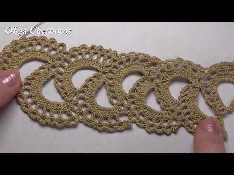 Видео: Ленточное кружево. Кружево крючком. Ribbon Lace Crochet