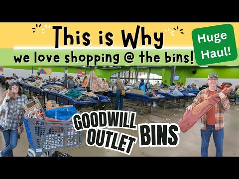Видео: Мусорные баки Goodwill Outlet: Мы отлично поработали в The Bins и почему мы любим мусорные баки д...