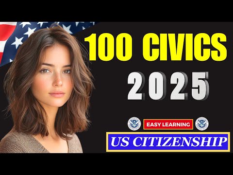 Видео: 100 случайных вопросов и ответов по обществознанию 2025 года - тест на гражданство США 2025 I N40...