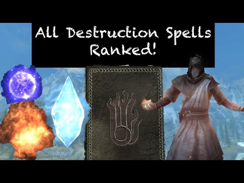 Видео: Рейтинг всех 29 заклинаний разрушения | The Elder Scrolls V: Skyrim
