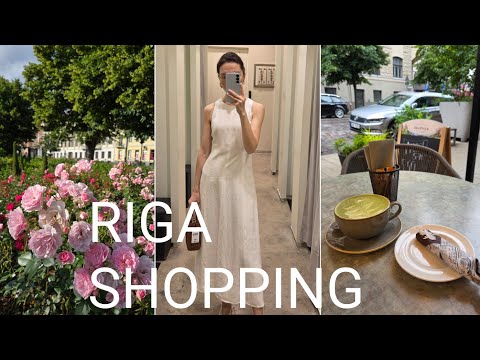 Видео: VLOG. Рига, кофейни, новое платье, шопинг в MANGO, ARKET, COS, ZARA, покупки🖤