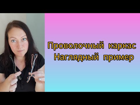 Видео: Проволочный каркас для вязаной куклы. Часть 2