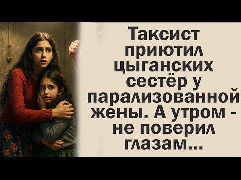 Видео: Таксист приютил цыганских сестёр у парализованной жены. А утром — не поверил глазам…