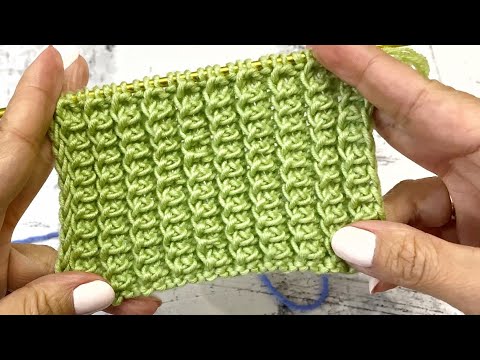 Видео: Болгарская резинка спицами по кругу и поворотными рядами просто