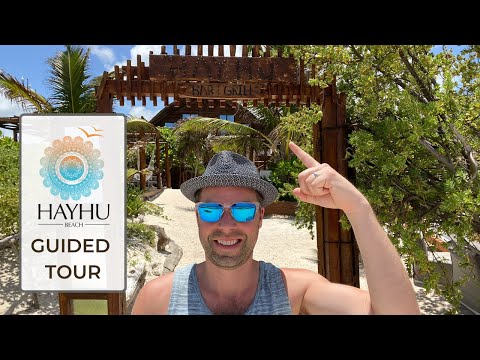 Видео: Hayhu Beach Club — Коста-Майя — Махауаль, Мексика ⇛ Экскурсия по пляжному клубу с гидом