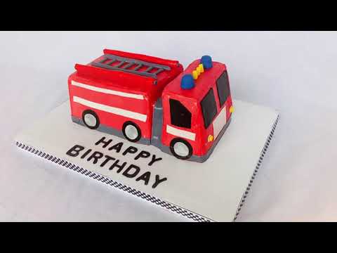 Видео: Fire truck cake / Торт пожарная машина