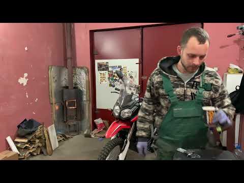 Видео: Первый запуск зимой Loncin 300…спустя 3 месяца!!