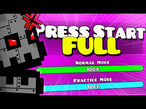 Видео: ЛУЧШАЯ ПОЛНАЯ ВЕРСИЯ "Press Start Full" [уровень 2.2 XL] - Geometry Dash