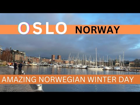 Видео: Осло, Норвегия 🇳🇴 - январь 2023 г. - пешеходная экскурсия 4K-HDR
