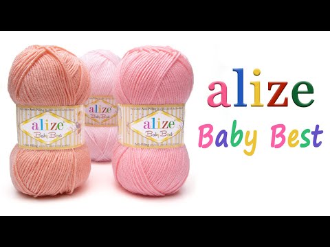 Видео: Baby Best Alize - отличная детская и воздушная пряжа для объемных и рыхлых узоров